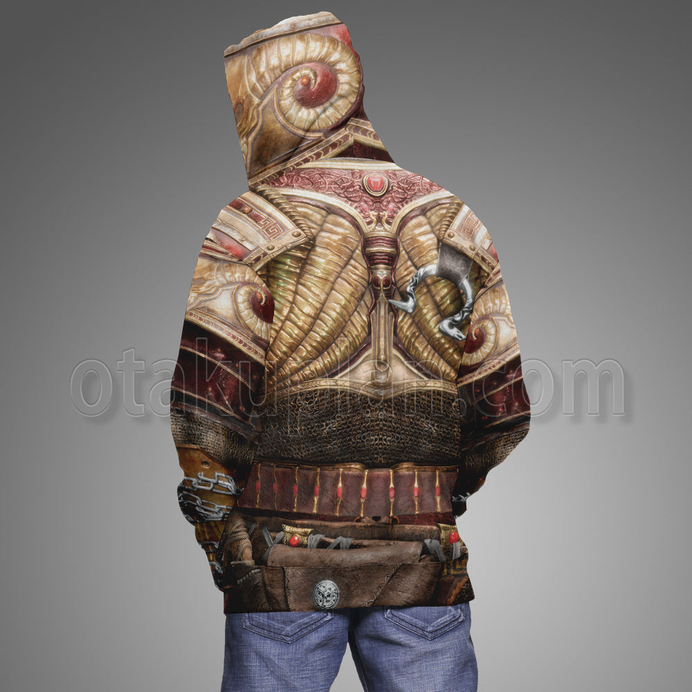 God Of War Ragnarok Kratos Ares Armor Cosplay Hoodie