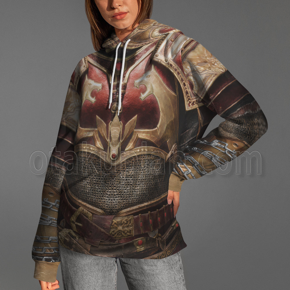 God Of War Ragnarok Kratos Ares Armor Cosplay Hoodie