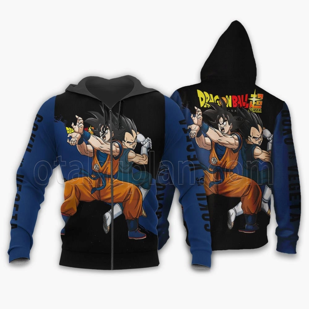 Goku and Vegeta Hoodie Super Custom Anime