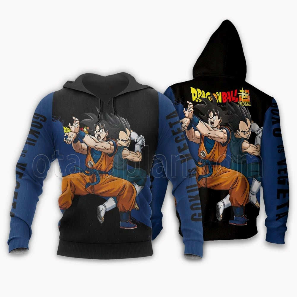 Goku and Vegeta Hoodie Super Custom Anime