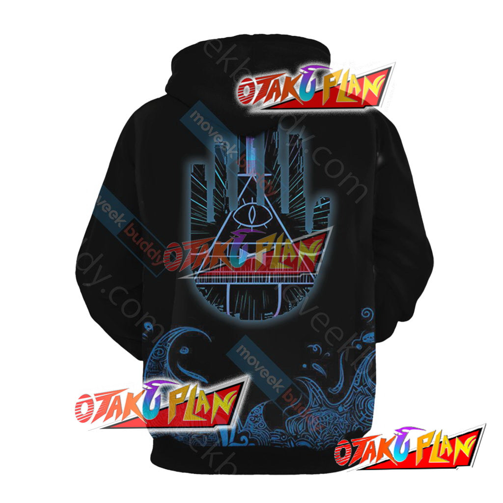 Gravity Falls - Bill Cipher Wheel New Unisex 3D Hoodie