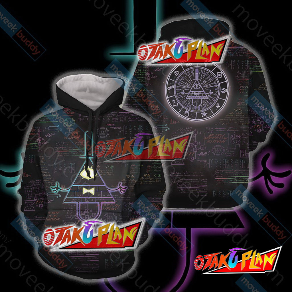 Gravity Falls Bill Cipher Wheel Unisex 3D Hoodie