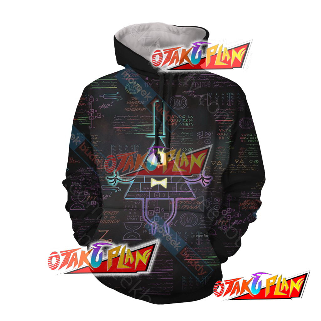 Gravity Falls Bill Cipher Wheel Unisex 3D Hoodie
