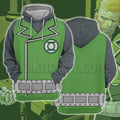 Green Lantern Green Uniform Cosplay Hoodie