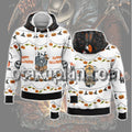 Halloween Jack Skellington Line Art Hoodie