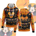 Halloween Mickey Mouse Flag Hoodie