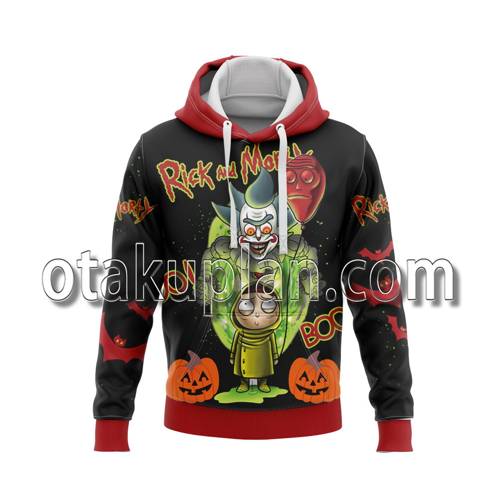 Halloween Rick and Morty Scary Clown Hoodie