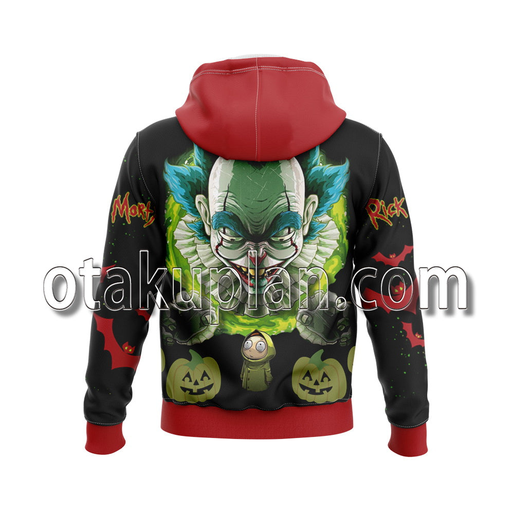 Halloween Rick and Morty Scary Clown Hoodie