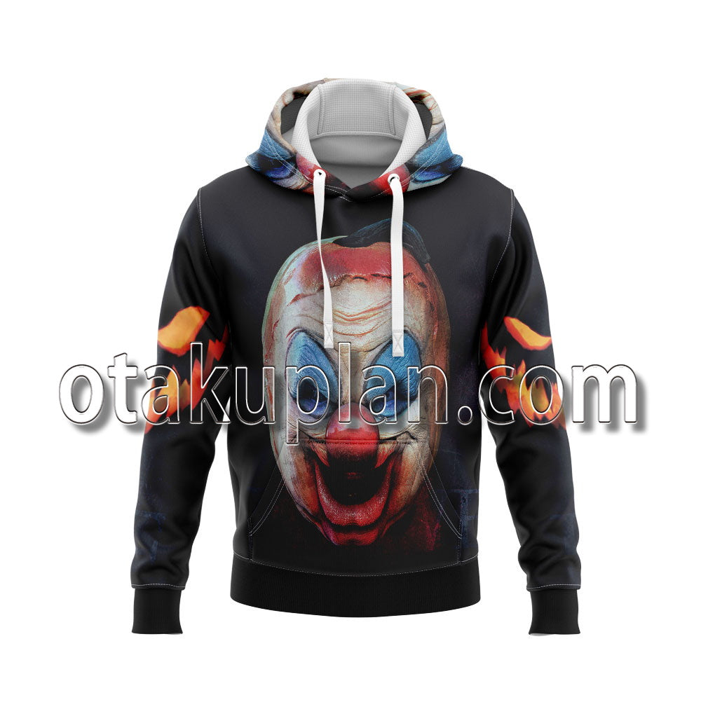Halloween Scary Pumpkin Clown Hoodie