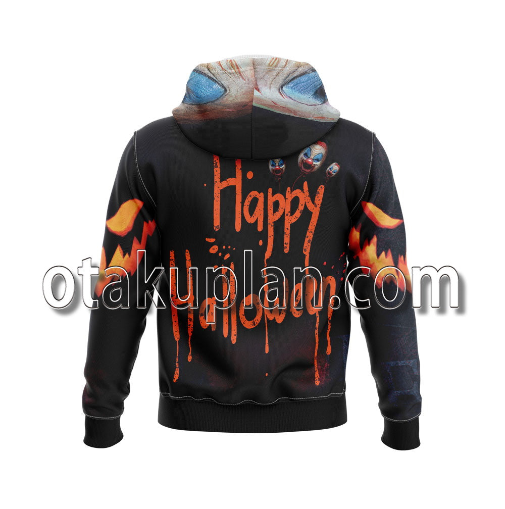 Halloween Scary Pumpkin Clown Hoodie