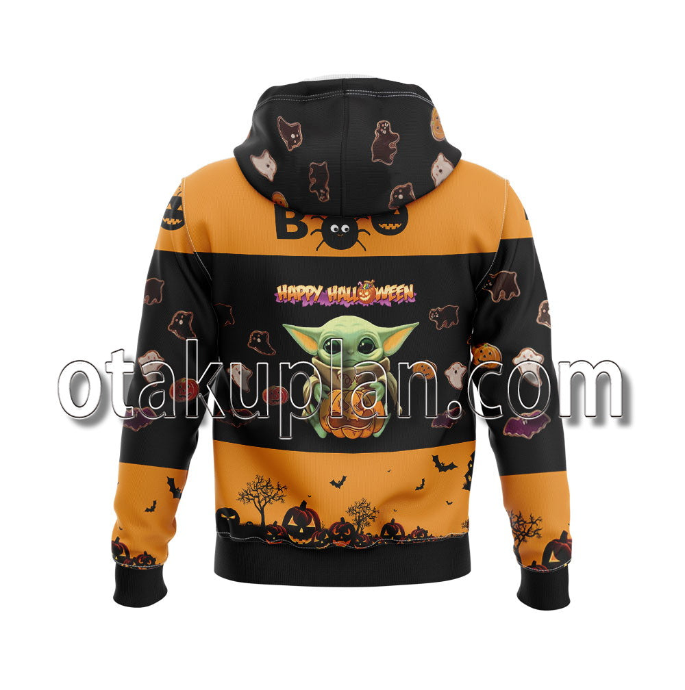 Halloween Wars Baby Yoda Boo Hoodie