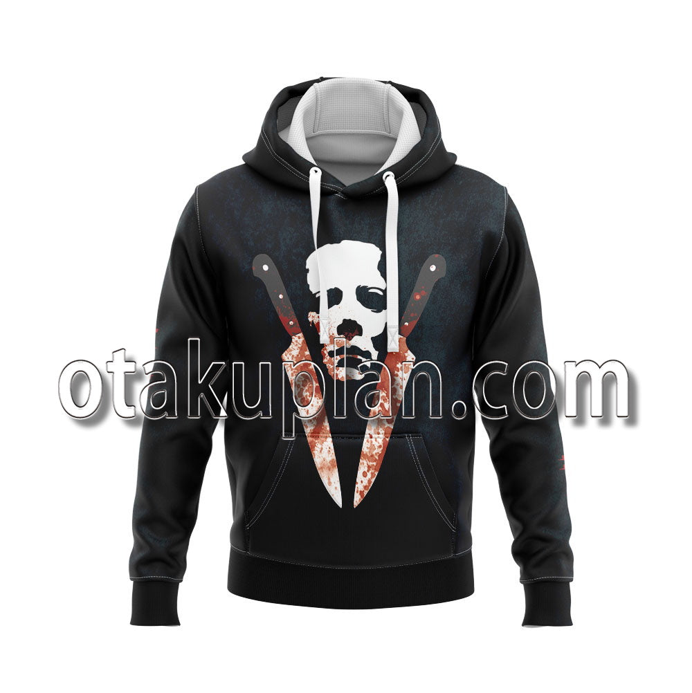 Halloween The Shape Fruit Knife Hoodie