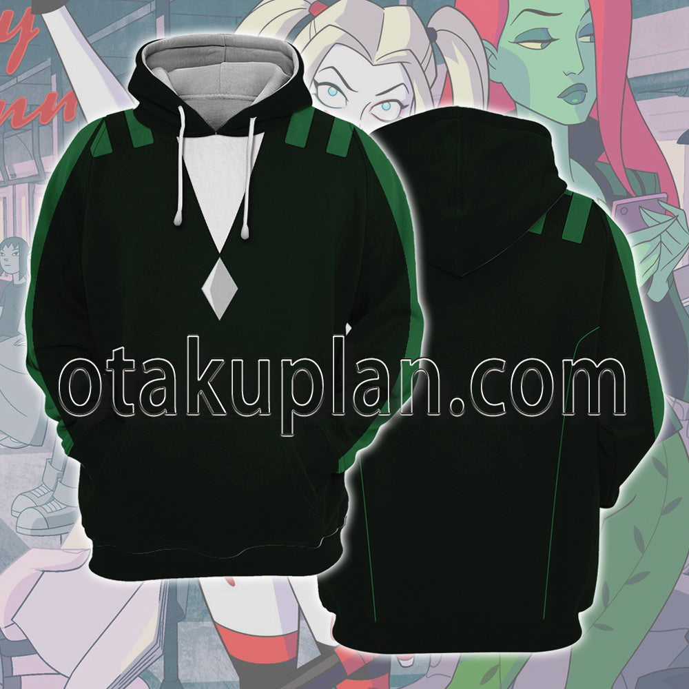Harley Quinn Poison Ivy Coat Cosplay Hoodie