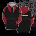 Helltaker Cerberus Red And Black Uniform Cosplay Hoodie