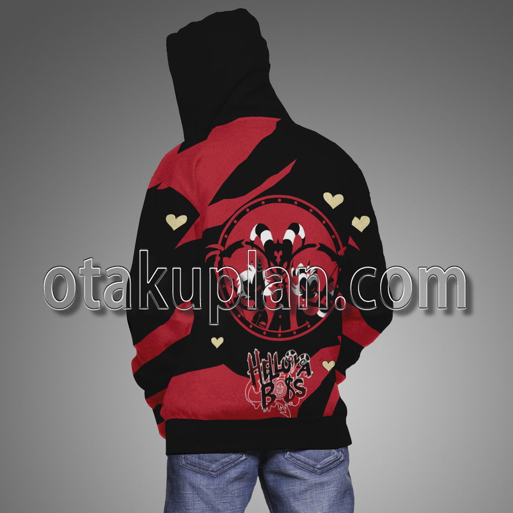 Helluva Boss Moxxie Blitzo Loona Millie Heart Hoodie