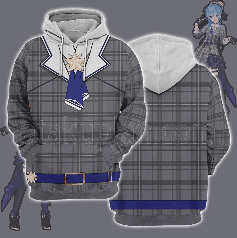 Holo Graffiti Hoshimachi Suisei Uniform Cosplay Hoodie