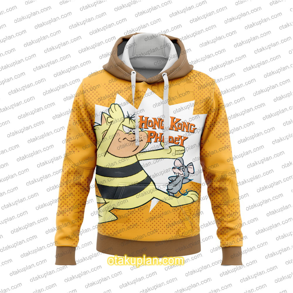 Hong Kong Phooey Spot Inking Color Hoodie