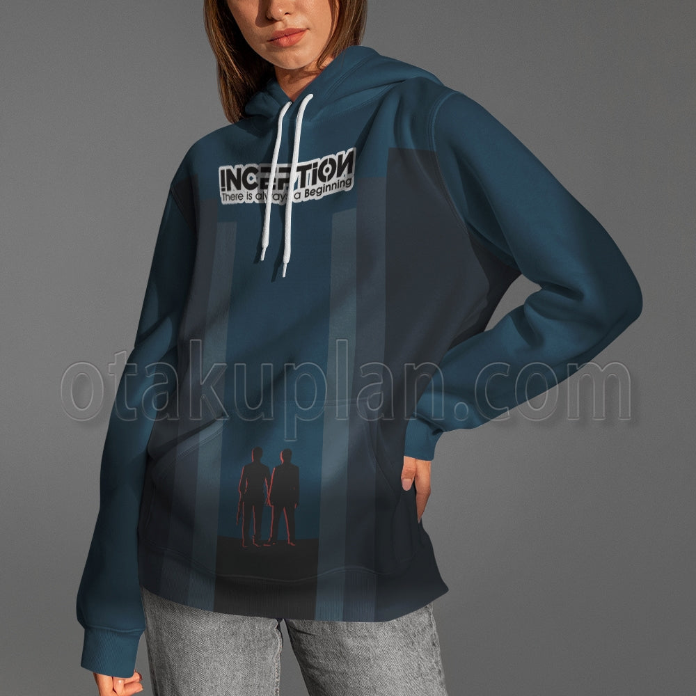 Inception There Is Always A Beginning Navy Blue Hoodie