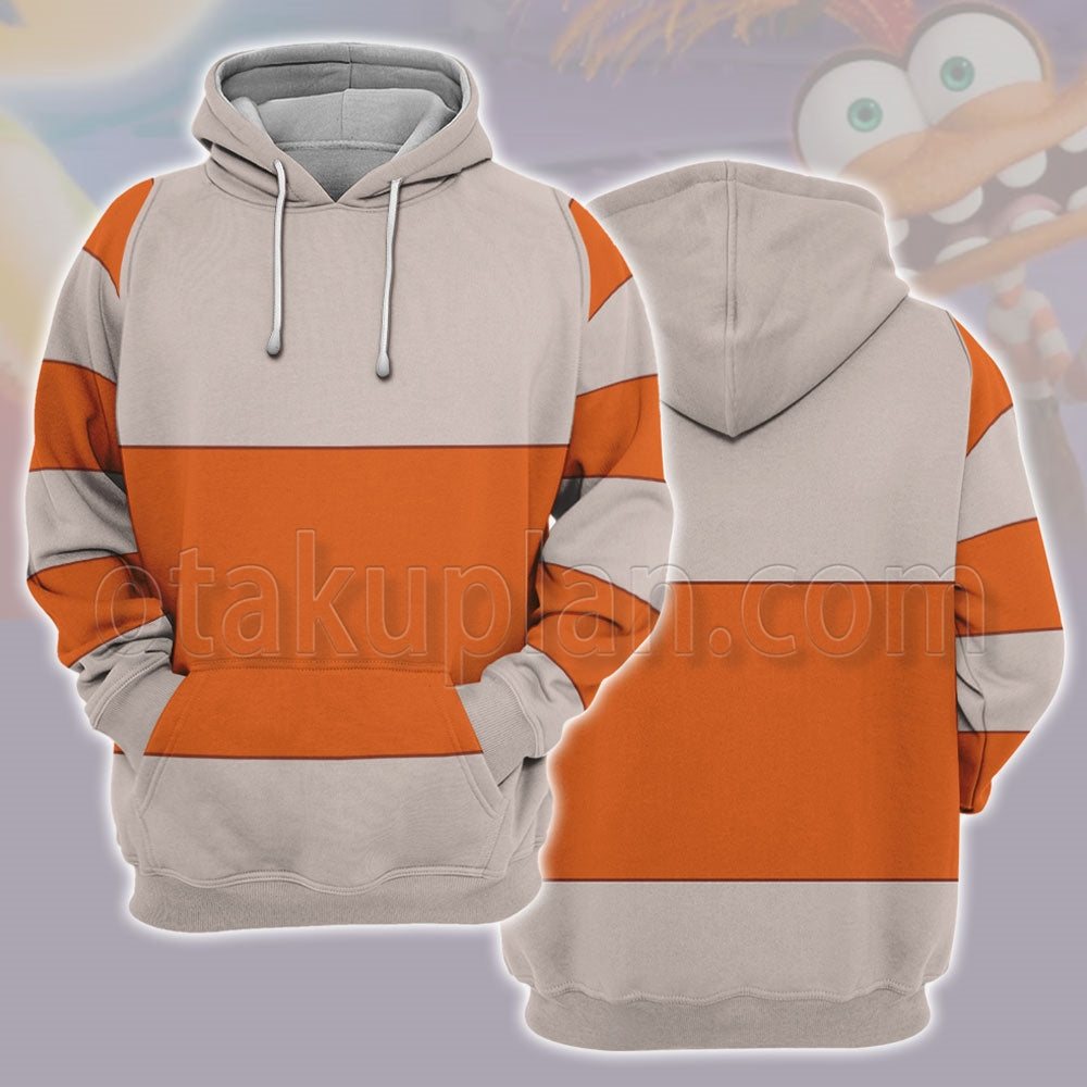 Inside Out 2 Anxiety Cosplay Hoodie