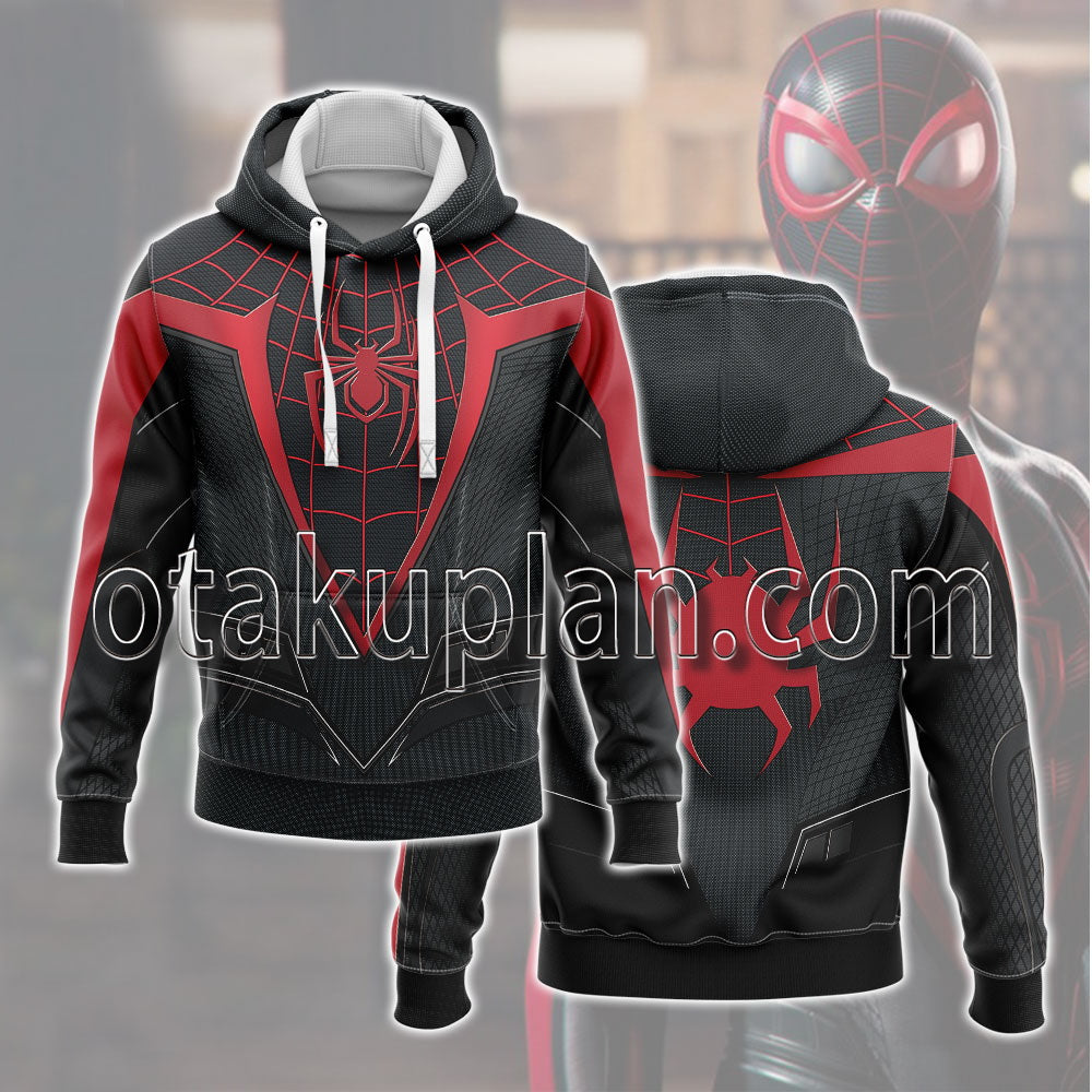 Insomniac Spider Hero 2 Miles Morales Cosplay Hoodie