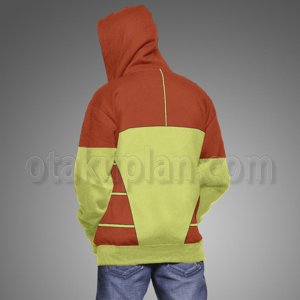 Invincible Rex Splode Guide Red Yellow Cosplay Hoodie