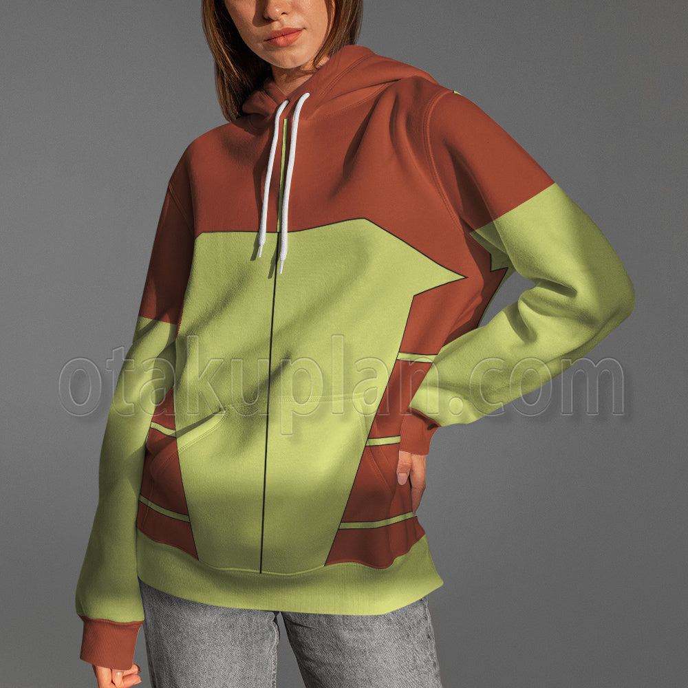 Invincible Rex Splode Guide Red Yellow Cosplay Hoodie