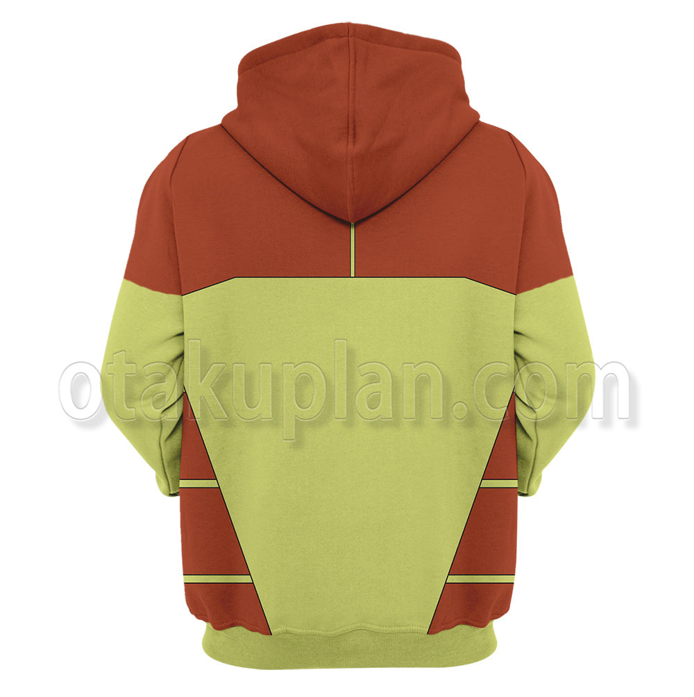 Invincible Rex Splode Guide Red Yellow Cosplay Hoodie