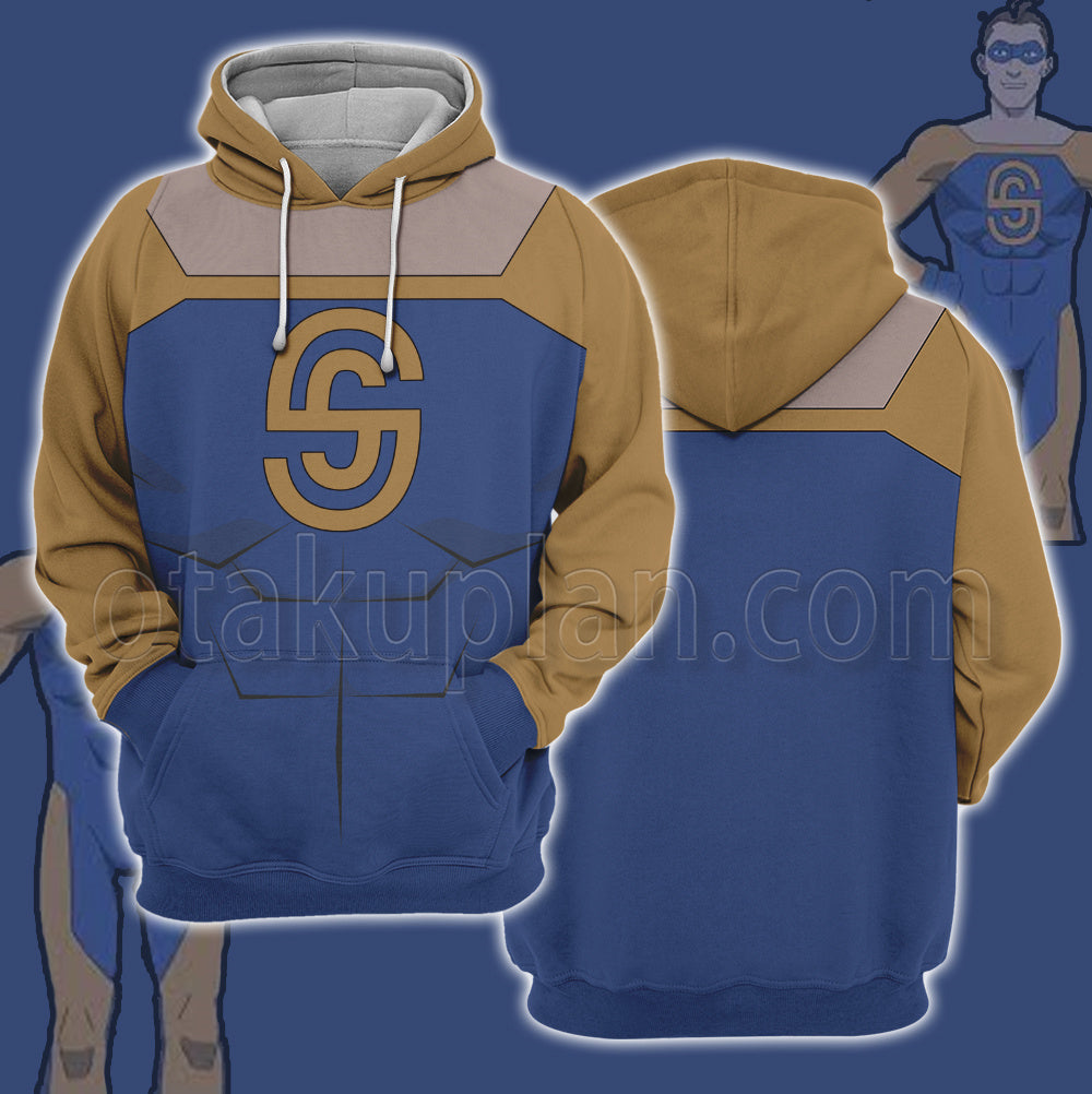 Invincible Shapesmith Blue Uniform Cosplay Hoodie