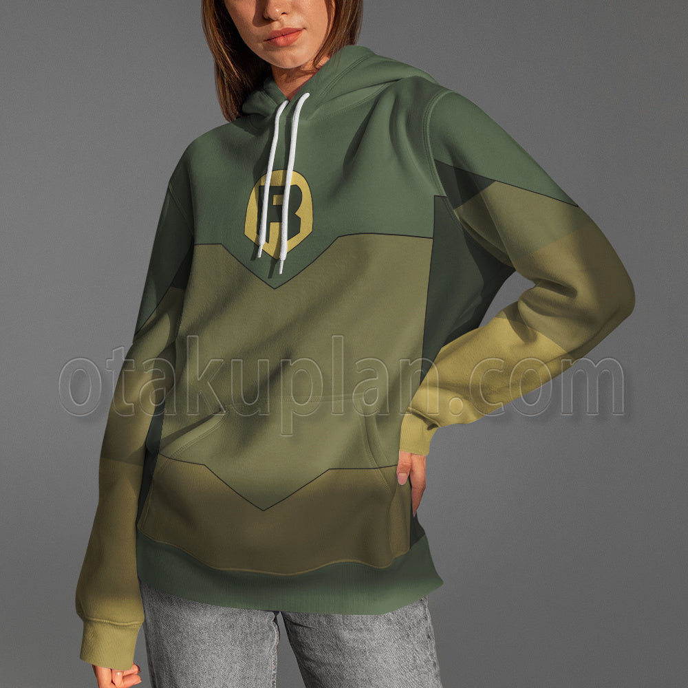 Invincible Shrinking Rae Green Uniform Cosplay Hoodie
