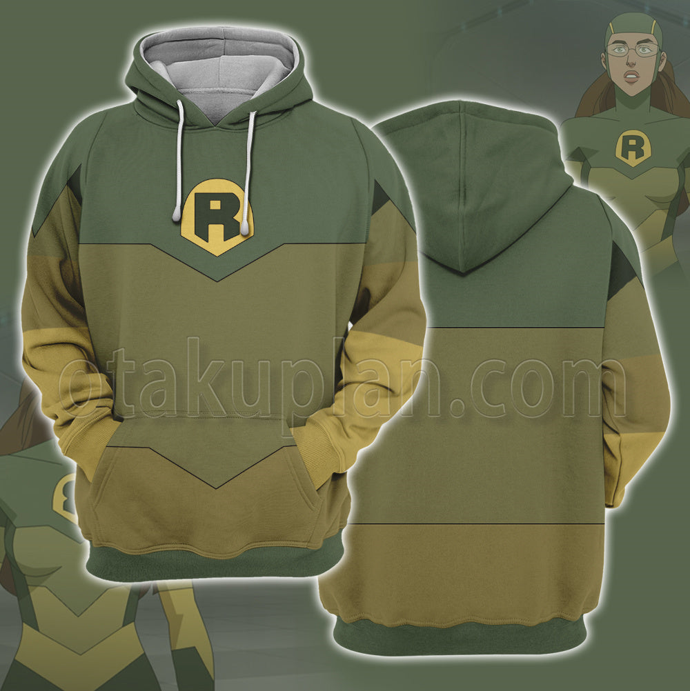 Invincible Shrinking Rae Green Uniform Cosplay Hoodie
