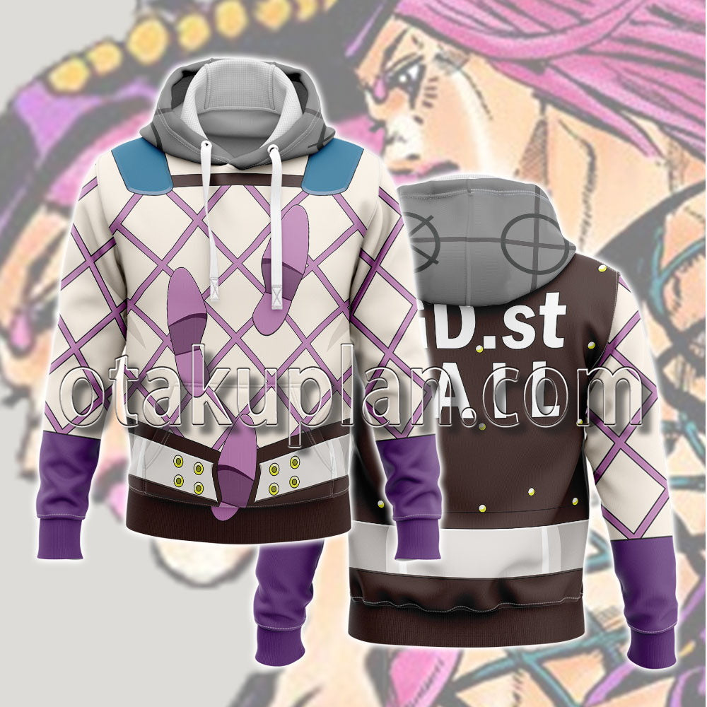 Anime Stone Ocean Narciso Anasui Cosplay Hoodie