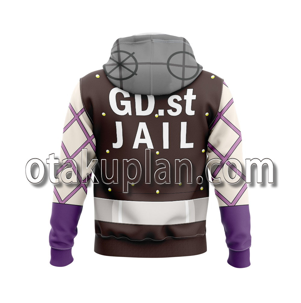 Anime Stone Ocean Narciso Anasui Cosplay Hoodie
