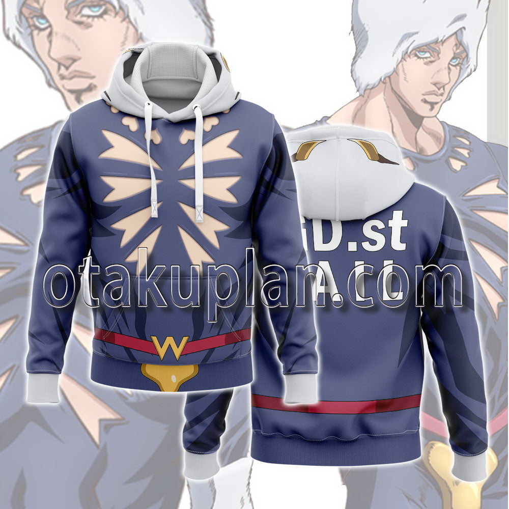 Anime Stone Ocean Weather Report Cosplay Hoodie