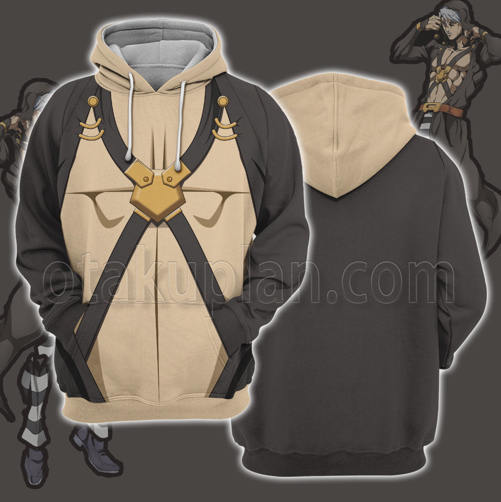 Anime Nero Risotto Grey Cosplay Hoodie