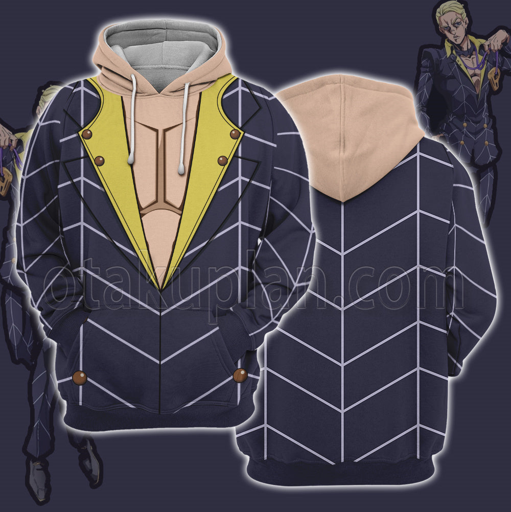 Anime Prosciutto Purple Suit Cosplay Hoodie