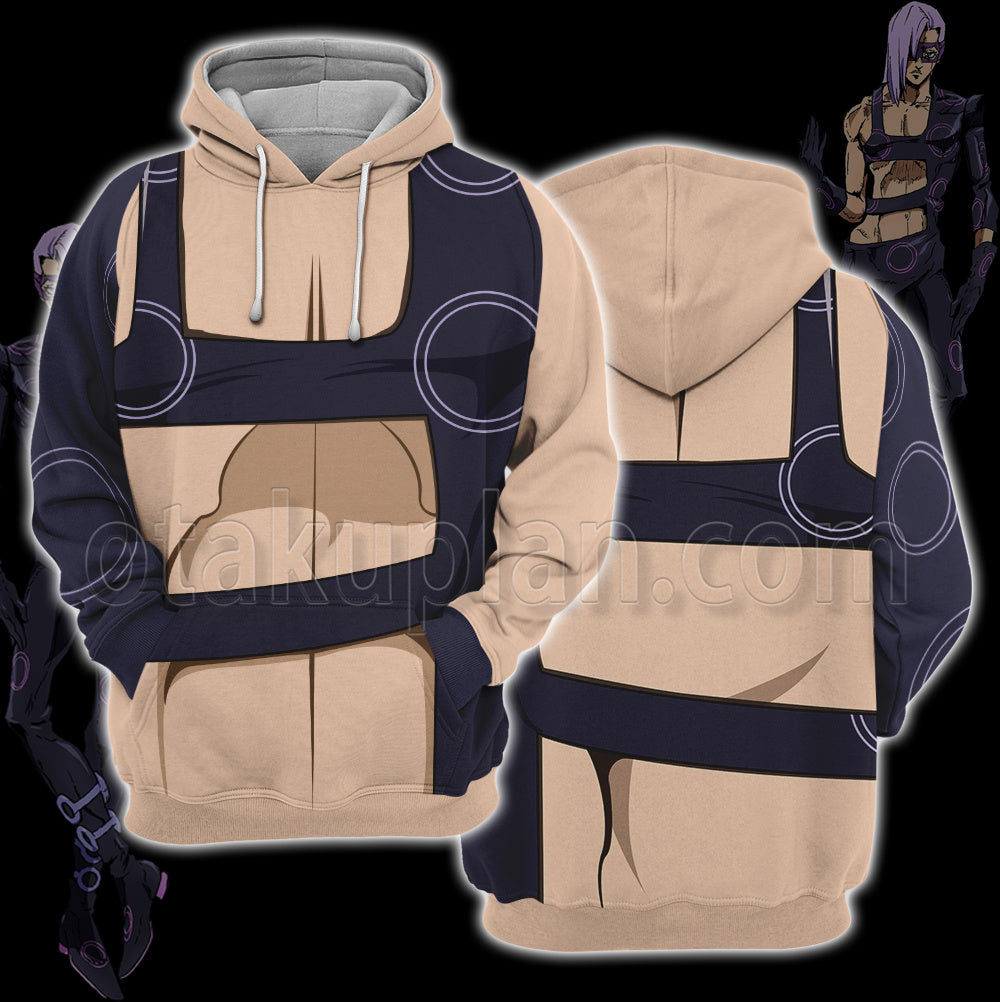 Anime Bizarre Melone Purple Circle Cosplay Hoodie