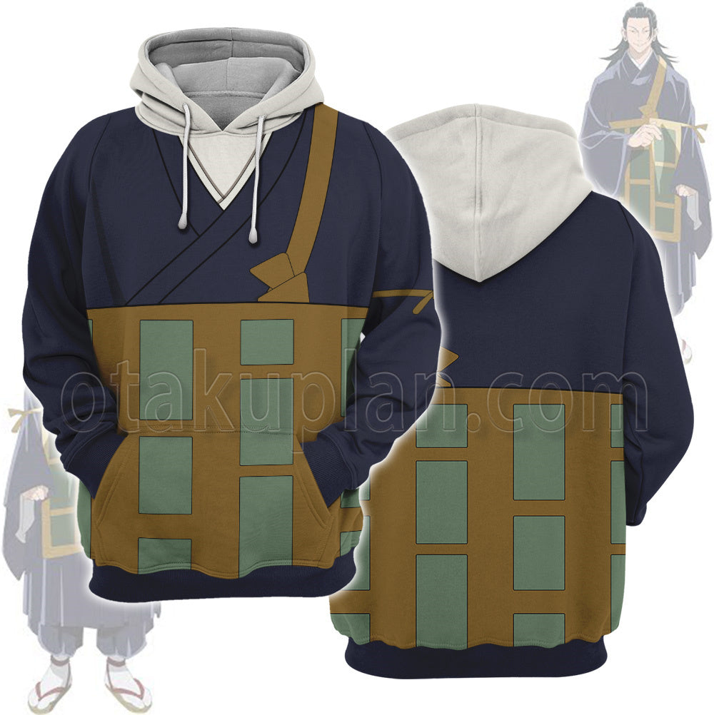 Anime Getou Suguru Kimono Lattice Cosplay Hoodie