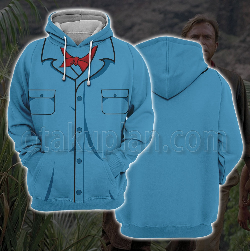 Jurassic Park Grant Uniform Cosplay Hoodie