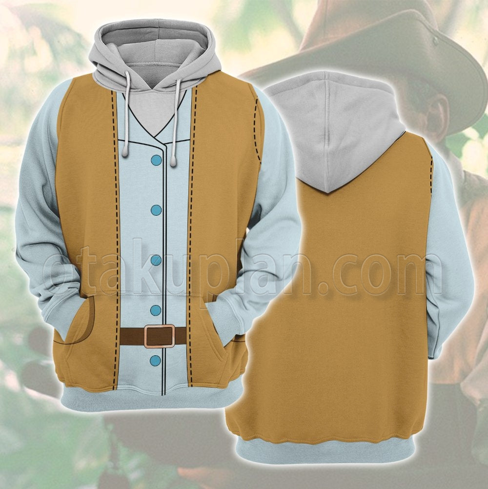 Jurassic Park Robert Muldoon 1993 Cosplay Hoodie