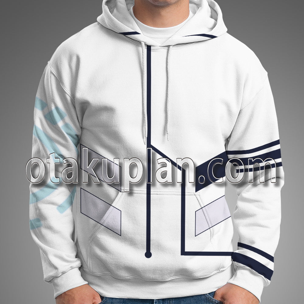 Kamikatsu Working For God In A Godless World Atar White Cape Cosplay Hoodie