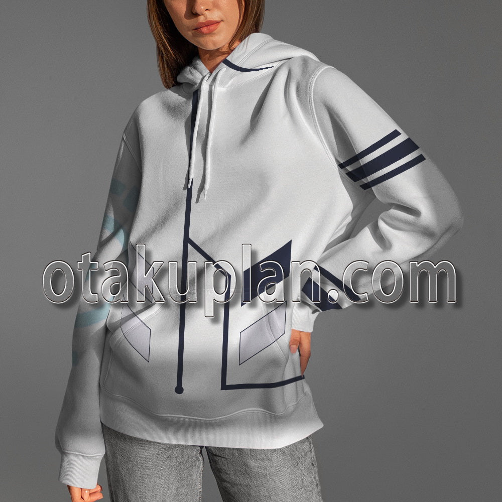 Kamikatsu Working For God In A Godless World Atar White Cape Cosplay Hoodie