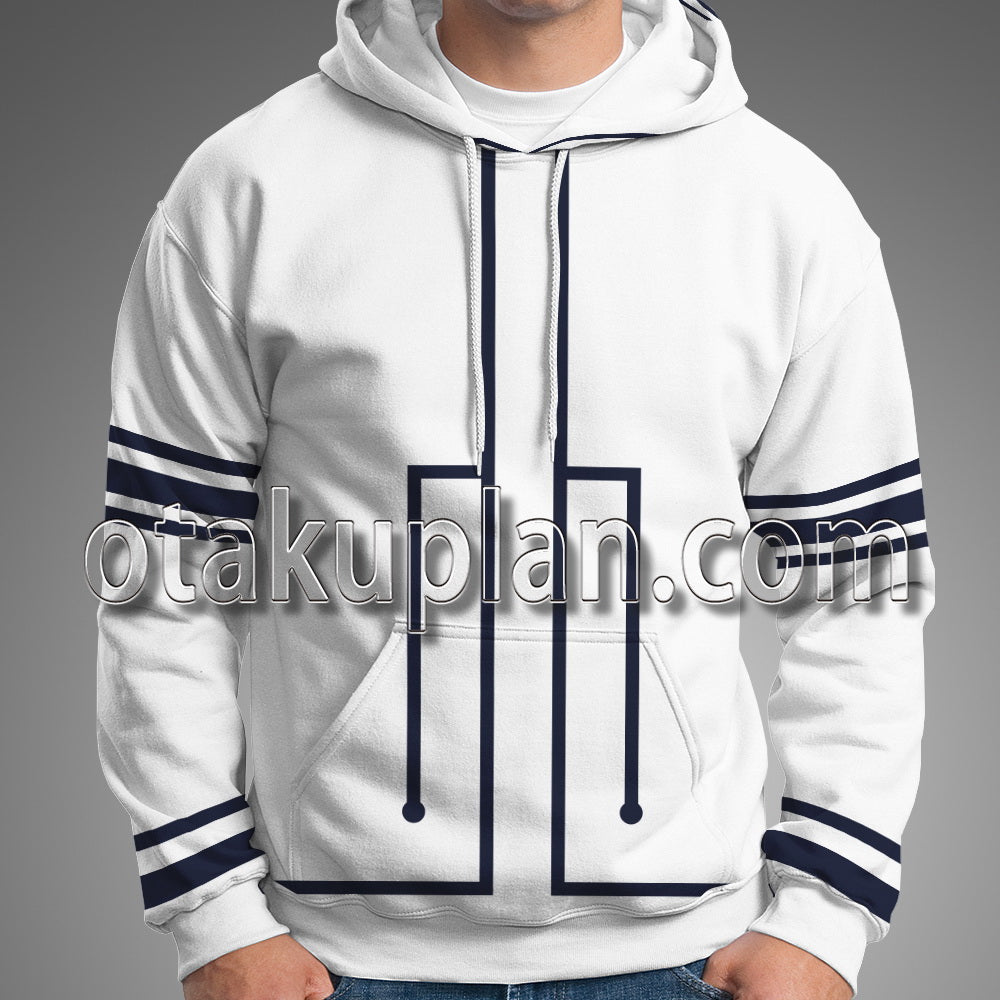 Kamikatsu Working For God In A Godless World Loki White Coat Cosplay Hoodie