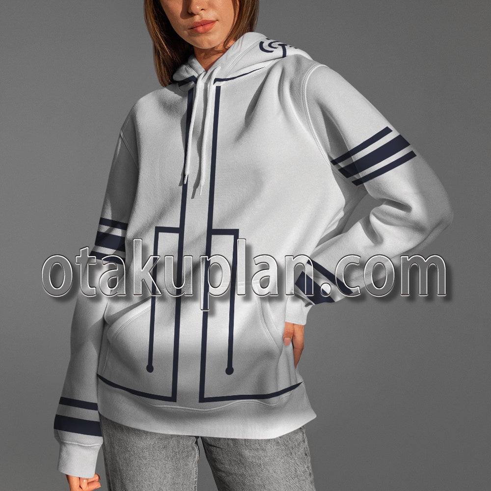 Kamikatsu Working For God In A Godless World Loki White Coat Cosplay Hoodie