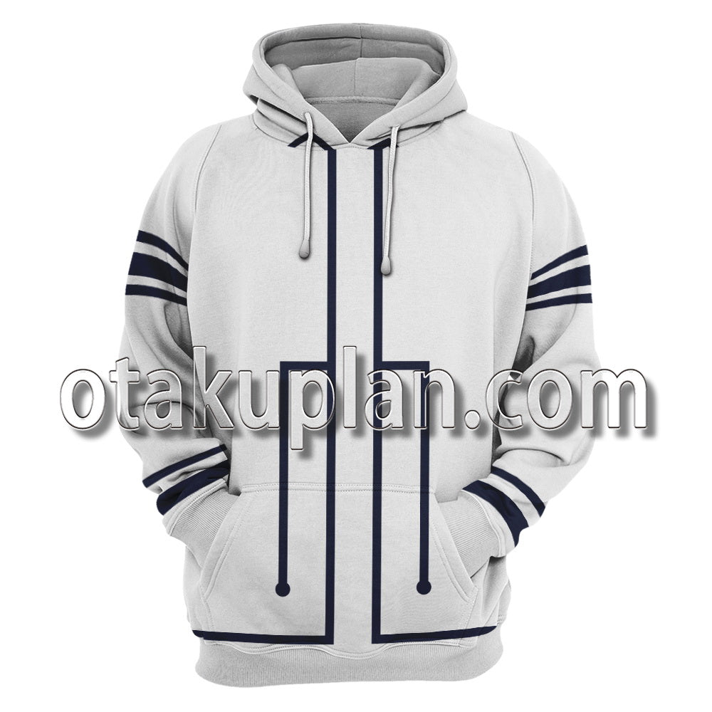 Kamikatsu Working For God In A Godless World Loki White Coat Cosplay Hoodie