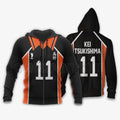 Karasuno Kei Tsukishima Uniform Hoodie Num 11 Custom
