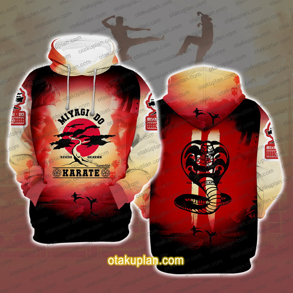 Karate Kid and Cobra Kai Red Hoodie
