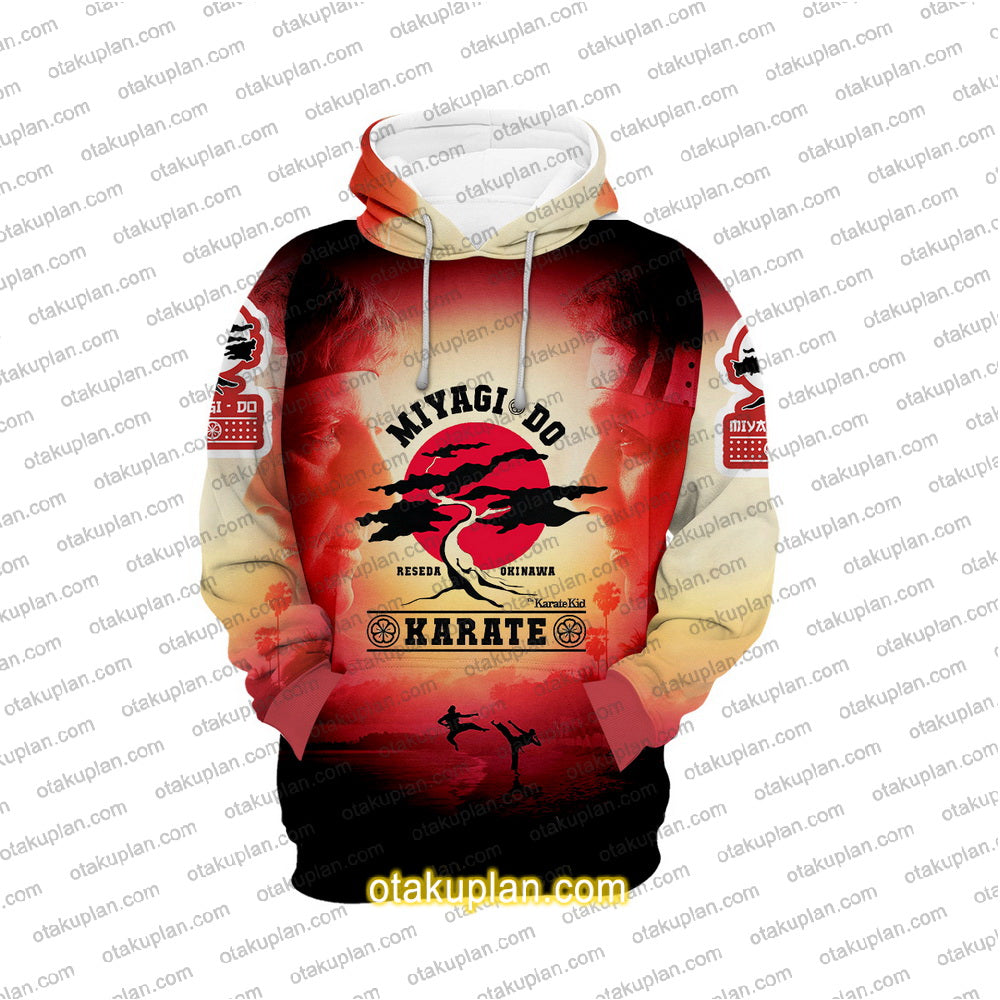 Karate Kid and Cobra Kai Red Hoodie