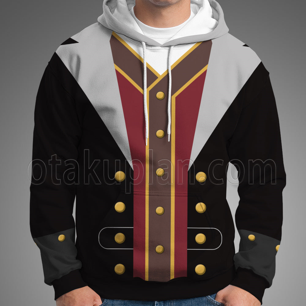 Kingdom Hearts 3 Pirate Sora Black Cosplay Hoodie