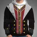 Kingdom Hearts 3 Pirate Sora Black Cosplay Hoodie