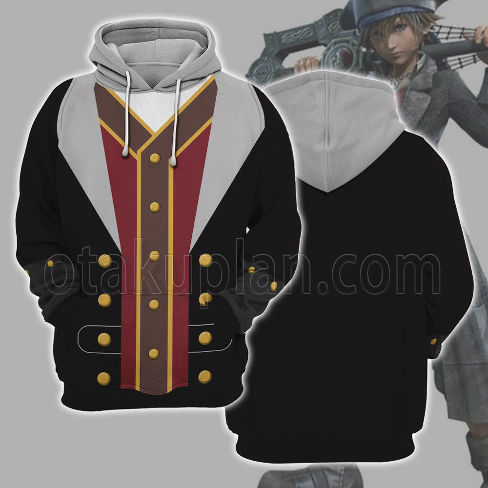 Kingdom Hearts 3 Pirate Sora Black Cosplay Hoodie